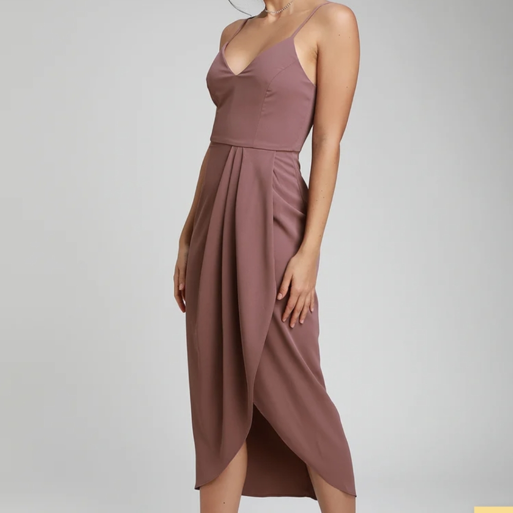 Lulu's Reinette Mauve Dress